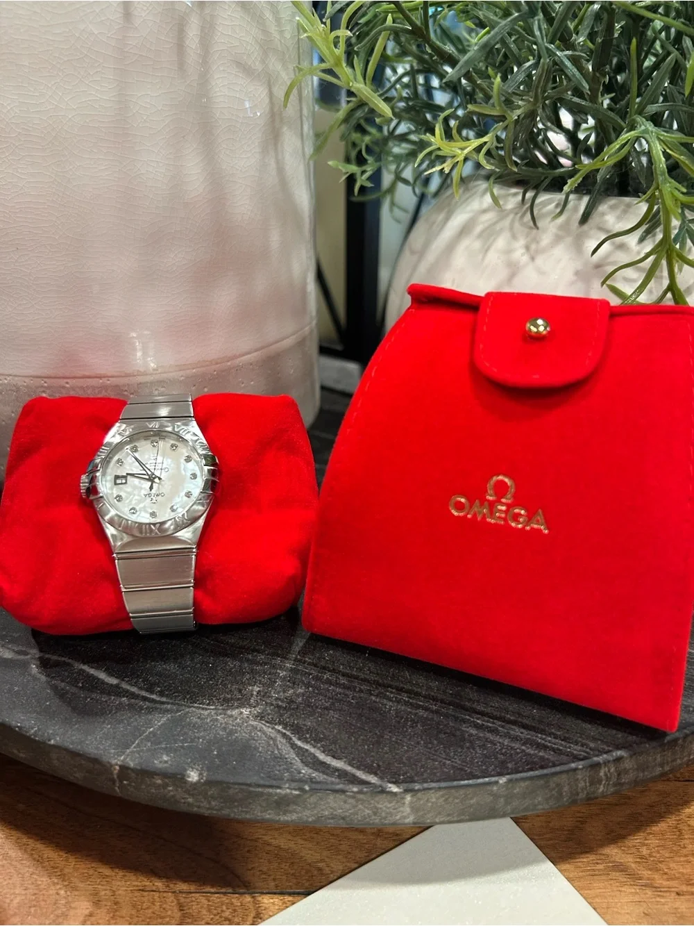 Omega wristwatch stainless